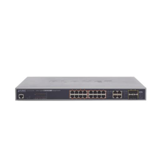 [PLANET_GS-4210-16UP4C] Planet Switch administrable L2, 16 puertos 10/100/1000T Ultra PoE + 4 puertos Gigabit Combo TP/SFP