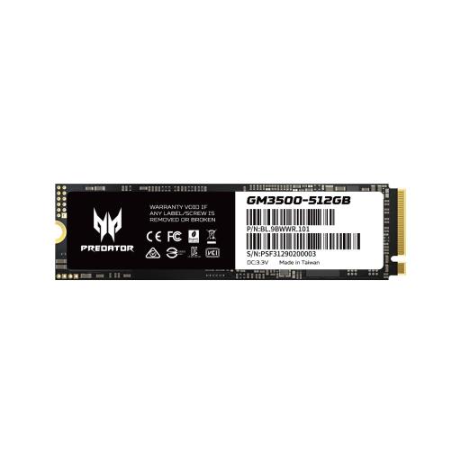 [PREDATOR_BL.9BWWR.101] PREDATOR UNIDAD SSD PREDATOR GM3500 512GB M.2 NVMe Gen3X4 3400MB/S BL.9BWWR.101