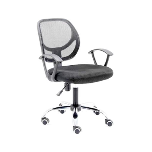 [NEXTEP_NE-650S] Nextep Silla Secretarial Nextep de Altura Ajustable Reclinable Tela Base Giratoria