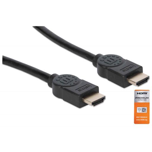 [MANHATTAN_355346] Cable HDMI de Alta Velocidad con Canal Ethernet Manhattan 1.8 M.