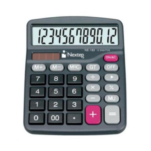 [NEXTEP_NE-183] Nextep Calculadora Nextep 12 Dígitos Semi Escritorio Bateria/Solar