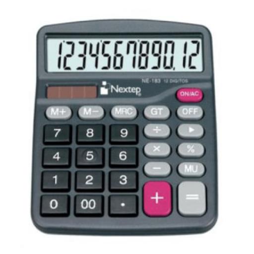 [NEXTEP_NE-183] Nextep Calculadora Nextep 12 Dígitos Semi Escritorio Bateria/Solar
