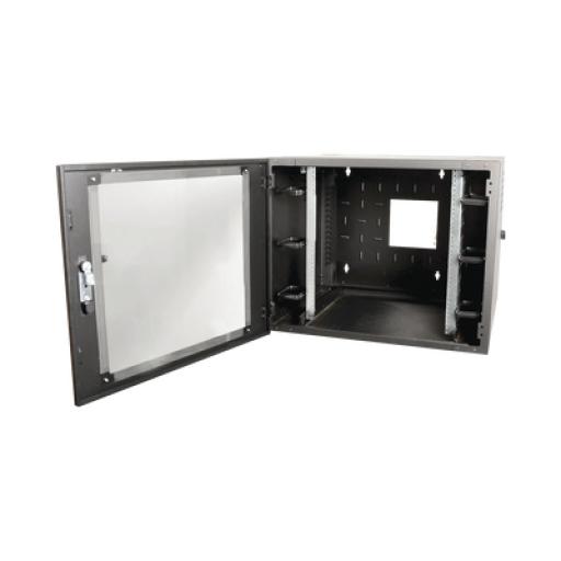 [SIEMON_WC2-P101-12] Siemon Gabinete de Pared Estándar de 19in, Abatible, de 12 UR, 610 mm de Profundidad, Color Negro