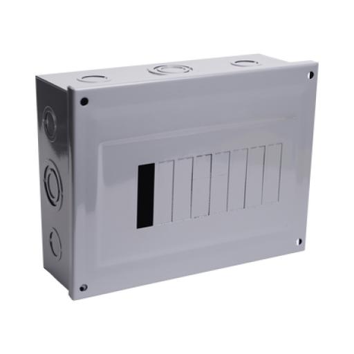 [CHINT_C2Q08S] CHINT Centro de Carga para Sobreponer, 08 Polos, 100 A, 1 Fase 3 Hilos, 120/240 V AC, 60Hz