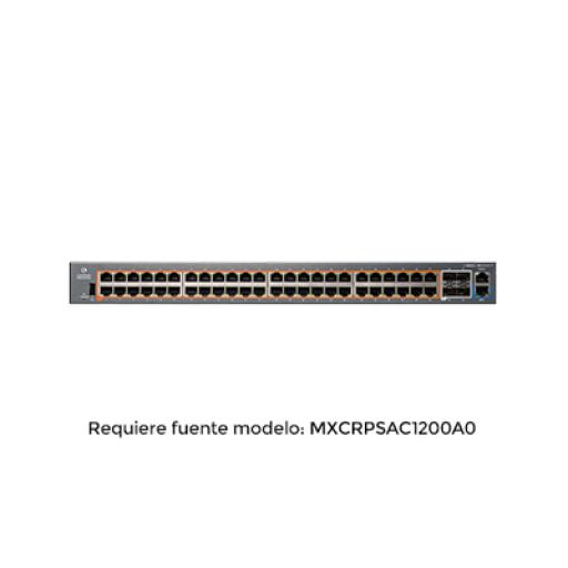 [CAMBIUMNETWORKS_MX-EX2052GXPA-10] Cambium Networks cnMatrix EX2052R-P, conmutador inteligente Ethernet PoE, 48 x 1 Gps y 4 SFP +, fuente de alimentación extraíble