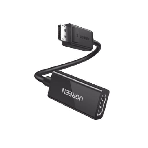 [UGREEN_70694] Ugreen Convertidor DisplayPort a HDMI 4K@60Hz / 3D / HDR / Blindaje interno  / Boton Liberador  / Largo 25cm / Carcasa de ABS / Plug & Play