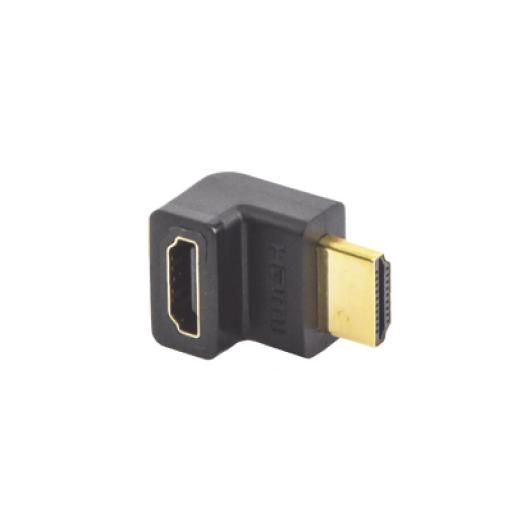 [UGREEN_20110] Ugreen Adaptador HDMI de 90 Grados Macho a Hembra / Hacia Arriba / HDMI 2.0  4K@60Hz / Proporciona Flexibilidad Sin Doblar los Cables HDMI