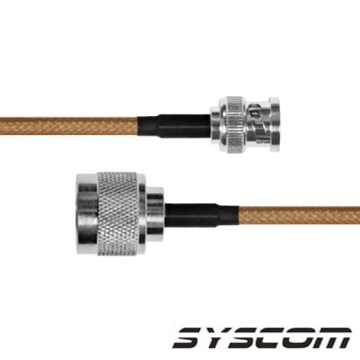 [EPCOM_SBNC-142-N-180] Epcom Cable Coaxial RG-142/U de 180 cm, con Conectores BNC Macho a N Macho.