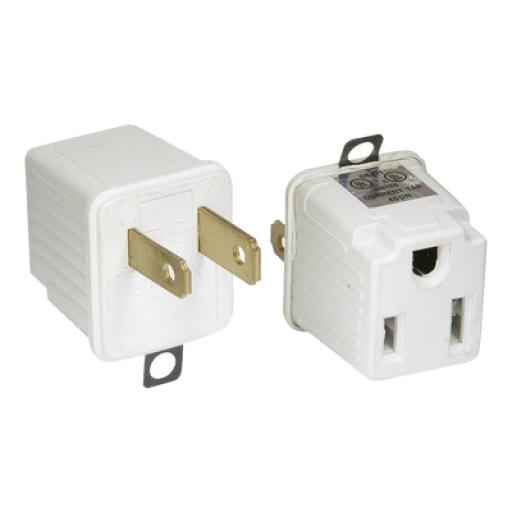 [SURTEK_SYS-136074] Surtek Adaptador clavija de aterrizado a polarizado 2 piezas ABS