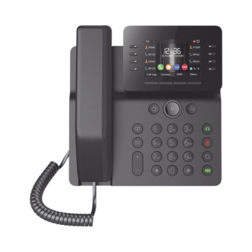 [FANVIL_V64] Fanvil Teléfono IP Empresarial Esencial WiFi / Bluetooth, 12 líneas SIP, pantalla a color 3.5", PoE, puertos Gigabit, conferencia local de 6 vías.
