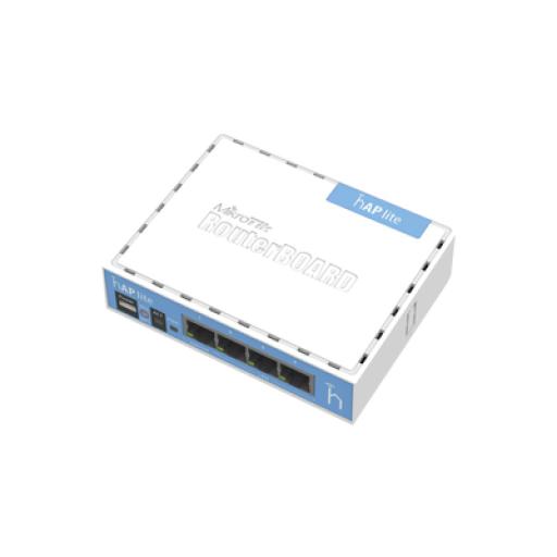 [MIKROTIK_RB941-2ND] Mikrotik (hAP Lite) 4 Puertos Fast Ethernet y  Wi-Fi 2.4 GHz 802.11 b/g/n