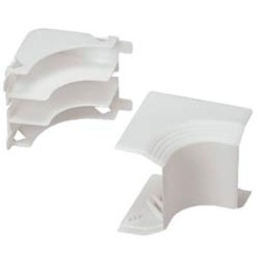 [PANDUIT_T45ICIW] Panduit Esquinero interior, para uso con canaleta T45, Material PVC Rígido, Color Blanco Mate