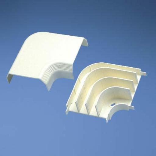 [PANDUIT_T70RAIW] Panduit Curva de radio controlado, para uso con canaleta T70, Material PVC Rígido, Color Blanco Mate
