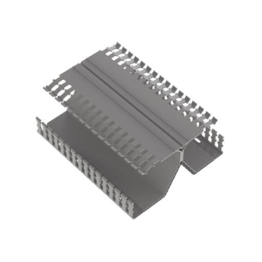 [PANDUIT_DRD44LG6] Panduit Canaleta Ranurada PanelMax de PVC, Montaje en Riel Din Estándar de 35 mm, 4.12 in de Ancho x 8.23 in de Alto y 1.83 m de Largo, Color Gris