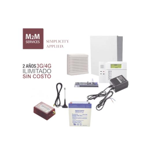 [HONEYWELLHOMERESIDEO_KITVISTAMINI] HONEYWELL HOME RESIDEO (2 Años 4G ILIMITADO INCLUIDO) Kit VISTA48LA,Teclado 6150, Comunicador MN01LTEM, Bateria, Transformador y Sirena de 15 Watts