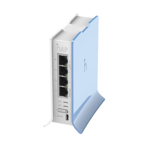 [MIKROTIK_RB941-2ND-TC] Mikrotik (hAP lite TC) 4 Puertos Fast Ethernet, Wi-Fi 2.4 GHz 802.11 b/g/n y base tipo Torre