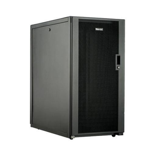 [PANDUIT_E6412B2] Panduit Gabinete Profesional de Telecomunicaciones, de Piso, 24 UR, 600 mm de Ancho y 1070 mm de Profundidad, Color Negro