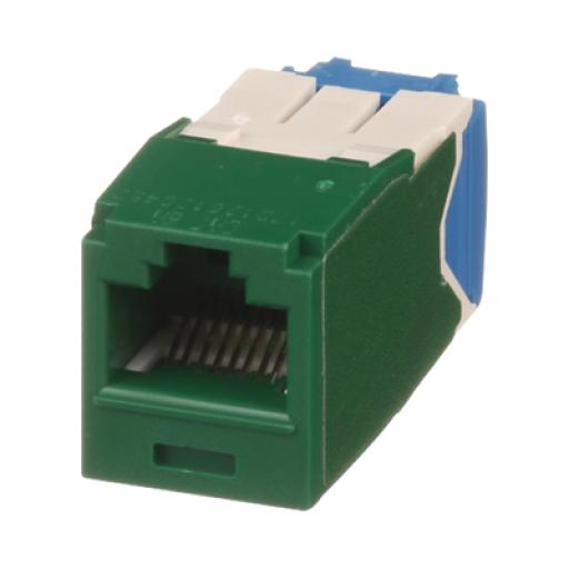[PANDUIT_CJ6X88TGGR] Panduit Conector Jack RJ45 Estilo TG, Mini-Com, Categoría 6A, de 8 posiciones y 8 cables, Color Verde