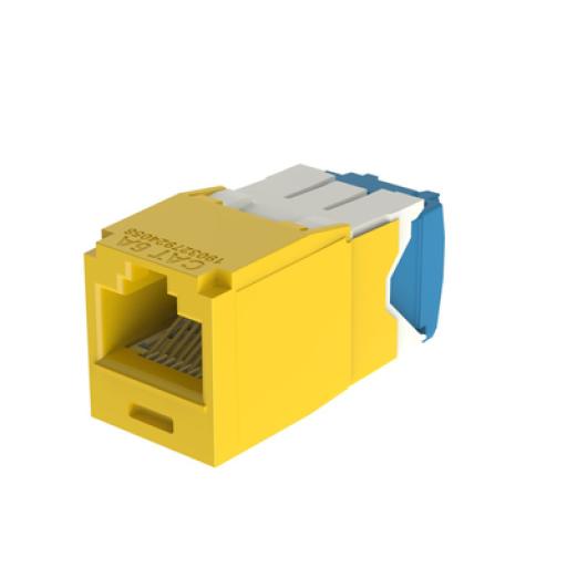 [PANDUIT_CJ6X88TGYL] Panduit Conector Jack RJ45 Estilo TG, Mini-Com, Categoría 6A, de 8 posiciones y 8 cables, Color Amarillo