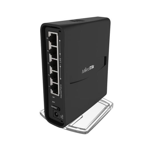 [MIKROTIK_RBD52G-5HACD2HND-TC] Mikrotik (hAP ac2) 5 Puertos Gigabit Ethernet, 1 puerto USB, Doble Banda 802.11 b/g/n/ac, antena de 2.5 dBi hasta 500 mW de Potencia