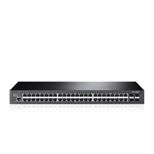 [TPLINK_T2600G-52TS] TPLINK Switch JetStream Gigabit administrable Capa 2, 48 puertos 10/100/1000 Mbps + 4 puertos SFP