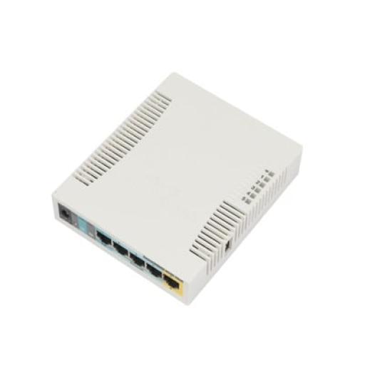 [MIKROTIK_RB951UI-2HND] RouterBoard, 5 Puertos Fast, 1 Puerto USB, WiFi 2.4 GHz