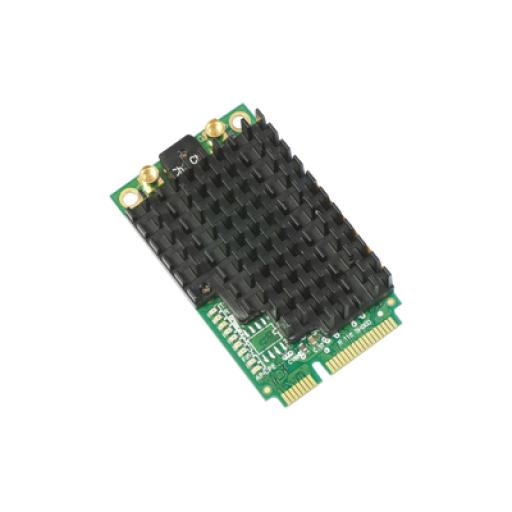 [MIKROTIK_R11E-5HACD] Mikrotik Tarjeta  Mini-PCI-Express inalámbrica de doble canal  en 5GHz a/n/ac, Hasta 27dBm de potencia.