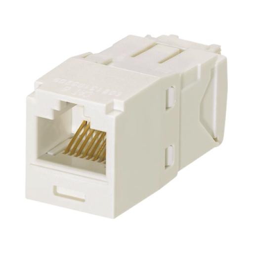 [PANDUIT_CJ6X88TGIW] Panduit Conector Jack RJ45 Estilo TG, Mini-Com, Categoría 6A, de 8 posiciones y 8 cables, Color Blanco Mate