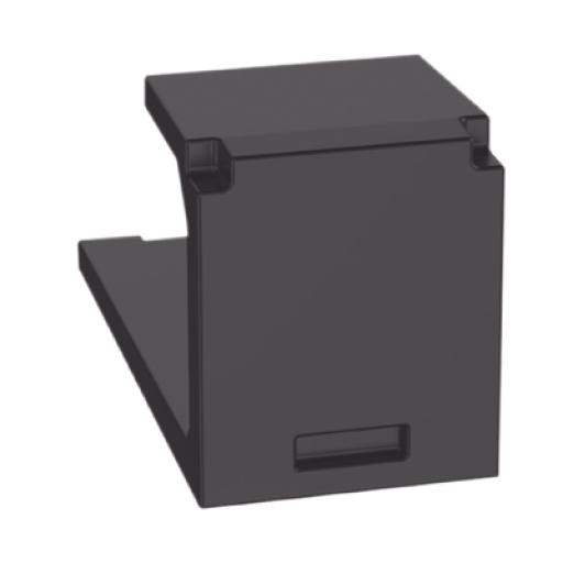 [PANDUIT_CMBBL-X] Panduit Módulo de tapa ciega (Inserto Ciego), Mini-Com, Color Negro, 1 Pieza