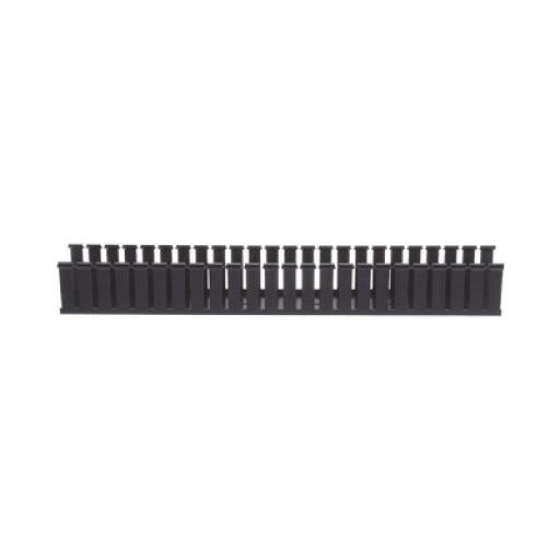 [PANDUIT_G4X4BL6] Panduit Canaleta Ranurada de PVC sin Tapa, Tipo G, 108 mm de Ancho, 104.1 mm de Alto y 1828.8 mm de Largo, Color Negro