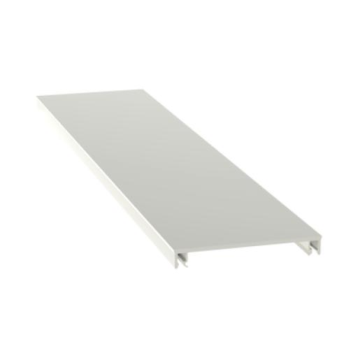 [PANDUIT_T70CIW8] Panduit Cubierta para canaleta T-70, de PVC rígido, 70.1 x 9.1 x 2400 mm, Color Blanco Mate