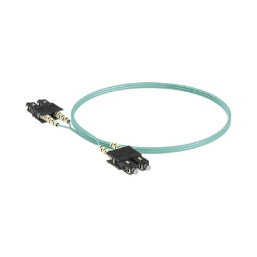 [PANDUIT_FX23RSNSNSNM003] Panduit Jumper de Fibra Optica Multimodo 50/125 OM3, SC-SC Duplex, OFNR (Riser), Color Aqua, 3 Metros