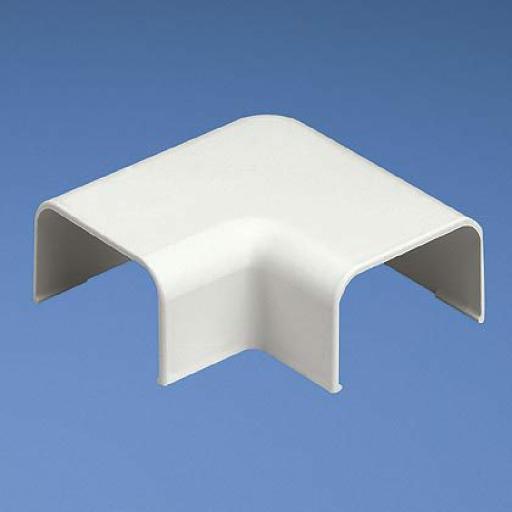 [PANDUIT_RAF10WH-X] Panduit Conexión en ángulo recto "L", para uso con canaleta LD10, material ABS, Color Blanco