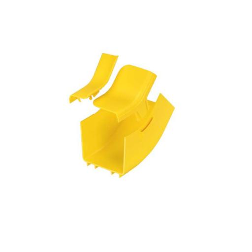 [PANDUIT_FRIV454X4LYL] Panduit Bajada Vertical Interior de 45º con Tapa, Para uso con Canaletas 4X4 FiberRunner™, Color Amarillo