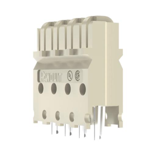 [PANDUIT_GPCB4-XY] Panduit Block de Conexión Cat6 de 4 Pares, de Impacto, Color Marfil 
