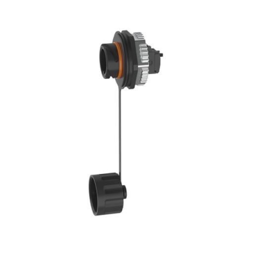 [PANDUIT_IAEBH6] Panduit Conector Jack RJ45 de Uso Industrial Estilo TG, Categoría 6, Con Tapa Protectora, Protección IP67