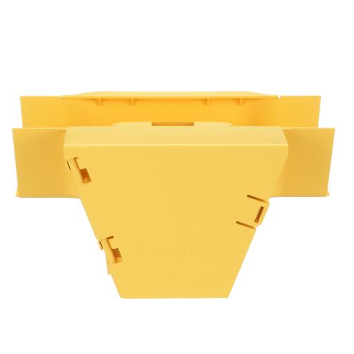 [PANDUIT_FRVT4X4LYL] Panduit Accesorio en T con Conexión Horizontal y Bajada Vertical a 90º, Para Canaletas FiberRunner™ 4x4, Color Amarillo