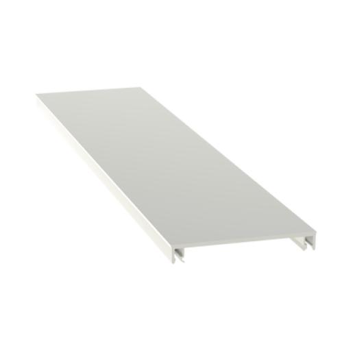 [PANDUIT_T70CWH6] Panduit Cubierta para canaleta T-70, de PVC rígido, 70.1 x 9.1 x 1828.8 mm, Color Blanco
