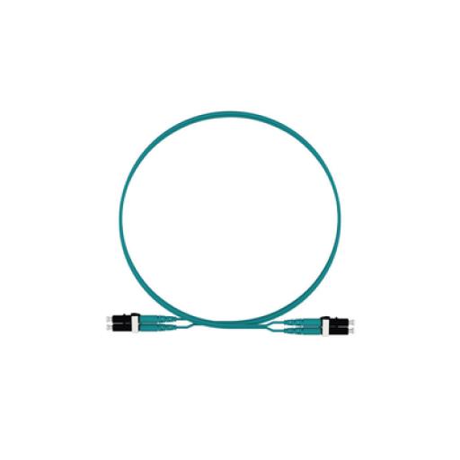 [PANDUIT_FZ2ELLNLNSNM002] Panduit Jumper de Fibra Optica Multimodo 50/125 OM4, LC-LC Duplex, LSZH, Color Aqua, 2 Metros