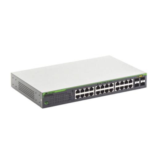 [ALLIEDTELESIS_AT-GS950-24-10] Allied Telesis Switch Gigabit WebSmart de 24 puertos 10/100/1000 Mbps (4 x Combo) + 4 puertos gigabit SFP (Combo)
