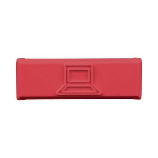 [PANDUIT_CIDRD-C] Panduit Paquete de 100 Iconos de Datos de Instalación a Presión, Para Jacks Mini-Com de Panduit, De Plástico, Color Rojo