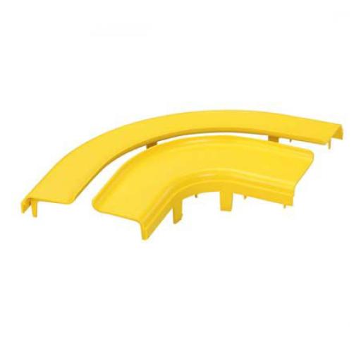 [PANDUIT_FRRASC4LYL] Panduit Tapa Opcional para Ángulo Recto de 90º Horizontal FRRA4X4LYL, Color Amarillo