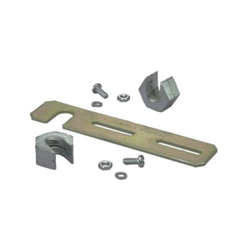 [PANDUIT_FTRBE12] Panduit Soporte de Montaje a Techo, para Canaletas FiberRunner 2X2 o 4X4, Uso con Varilla Roscada de 1/2", Color Negro