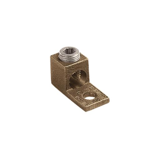 [PANDUIT_PNL-1/0-L] Panduit Terminal Tipo Lengüeta Recta de Cobre, Cal. 8 a 1/0 AWG,  Orificio para perno de 5/16" (7.9mm)