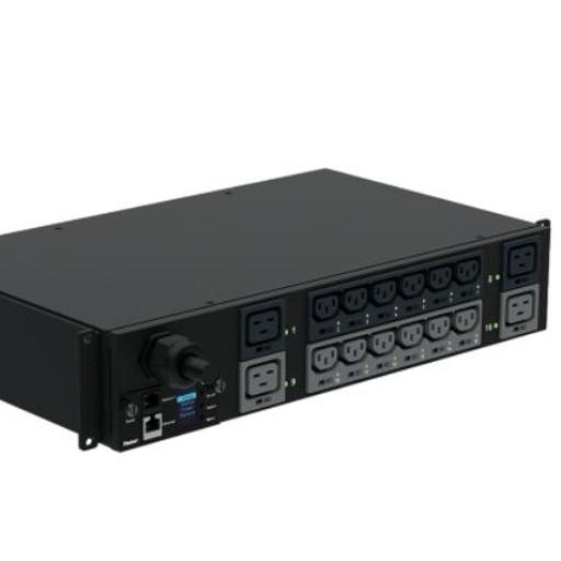 [PANDUIT_P16E19M] Panduit PDU Switchable y Monitoreable por Toma (MS) para Distribución de Energía, Enchufe de Entrada NEMA L6-30P, Con 12 Salidas C13 y 4 Salidas C19, Horizontal 19in, 208 Vca, 30 Amp, 2UR