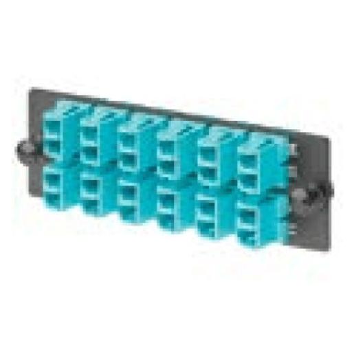 [PANDUIT_FAP6WEIDLCZ] Panduit Placa Acopladora de Fibra Optica FAP, Con 6 Conectores LC Duplex (12 Fibras), Para Fibra Multimodo OM1, Color Marfil