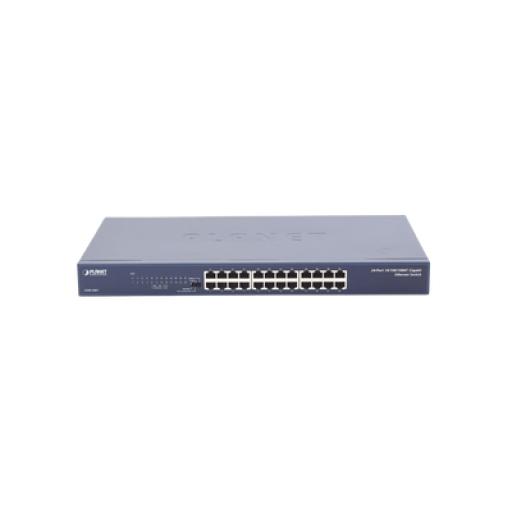 [PLANET_GSW-2401] Planet Switch No Administrable Gigabit de 24 Puertos 10/100/1000 Mbps, Con Modo Extendido Para Envió de Datos de Hasta 200 m
