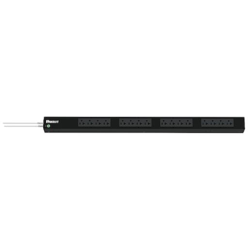 [PANDUIT_P16B07M] Panduit PDU Básico para Distribución de Energía, Enchufe de Entrada NEMA 5-20P, Con 16 Contactos NEMA 5-20R, de Instalación Vertical, 20 Amp, 120 Vca