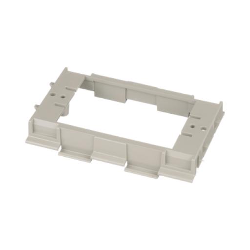 [PANDUIT_T70DB-X] Panduit Soporte para Montaje de Faceplates en Canaleta T70, de PVC Rígido, Color Gris Internacional