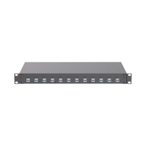 [PANDUIT_FD1W12AQDLCZ] Panduit Panel de Distribuidor de Fibra Óptica, Con 12 Conectores LC Duplex (24 Fibras), Para Fibra Multimodo OM3/OM4, 1 UR